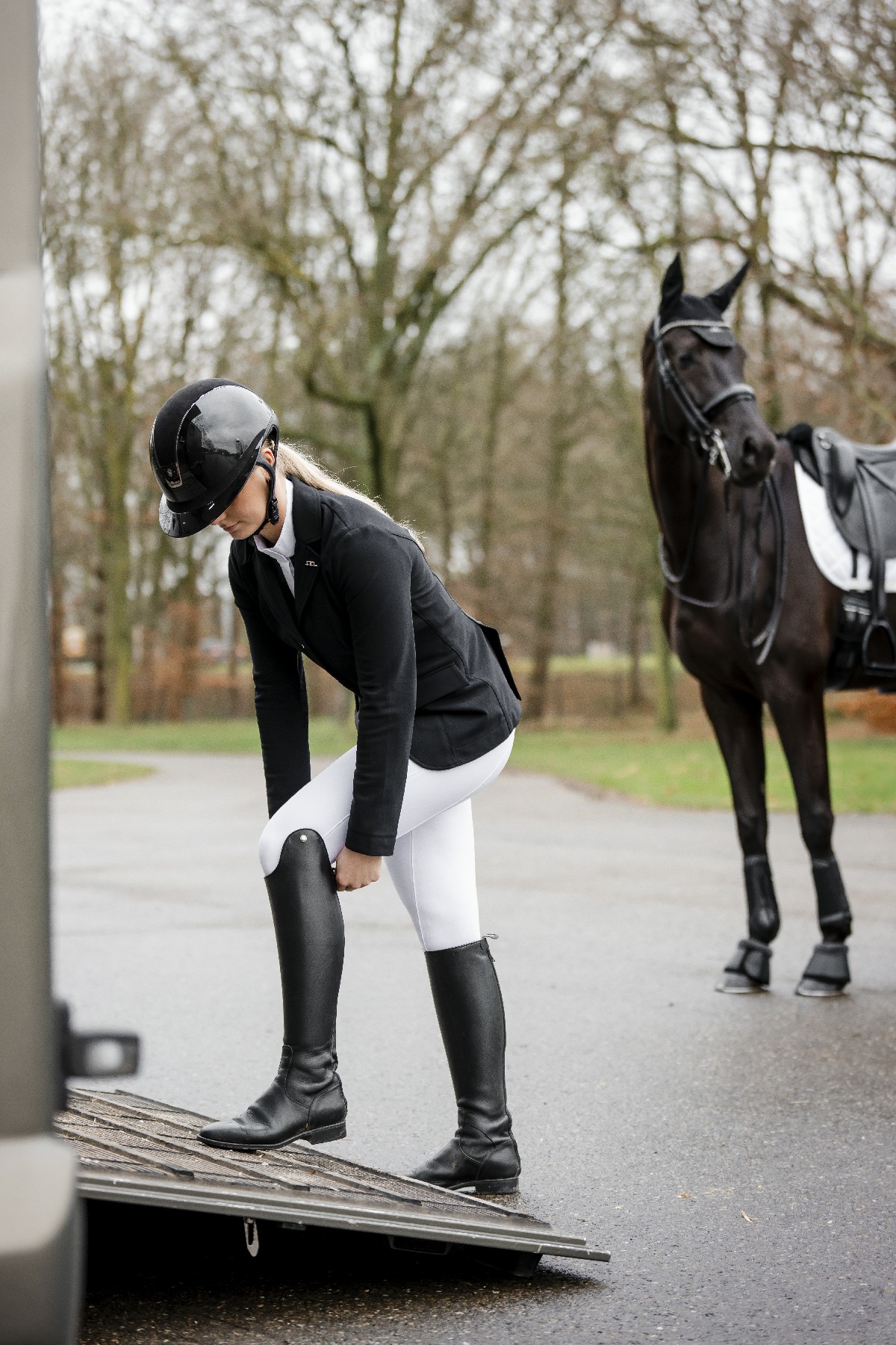 Calça Horseware AA Allora com assento completo Branco