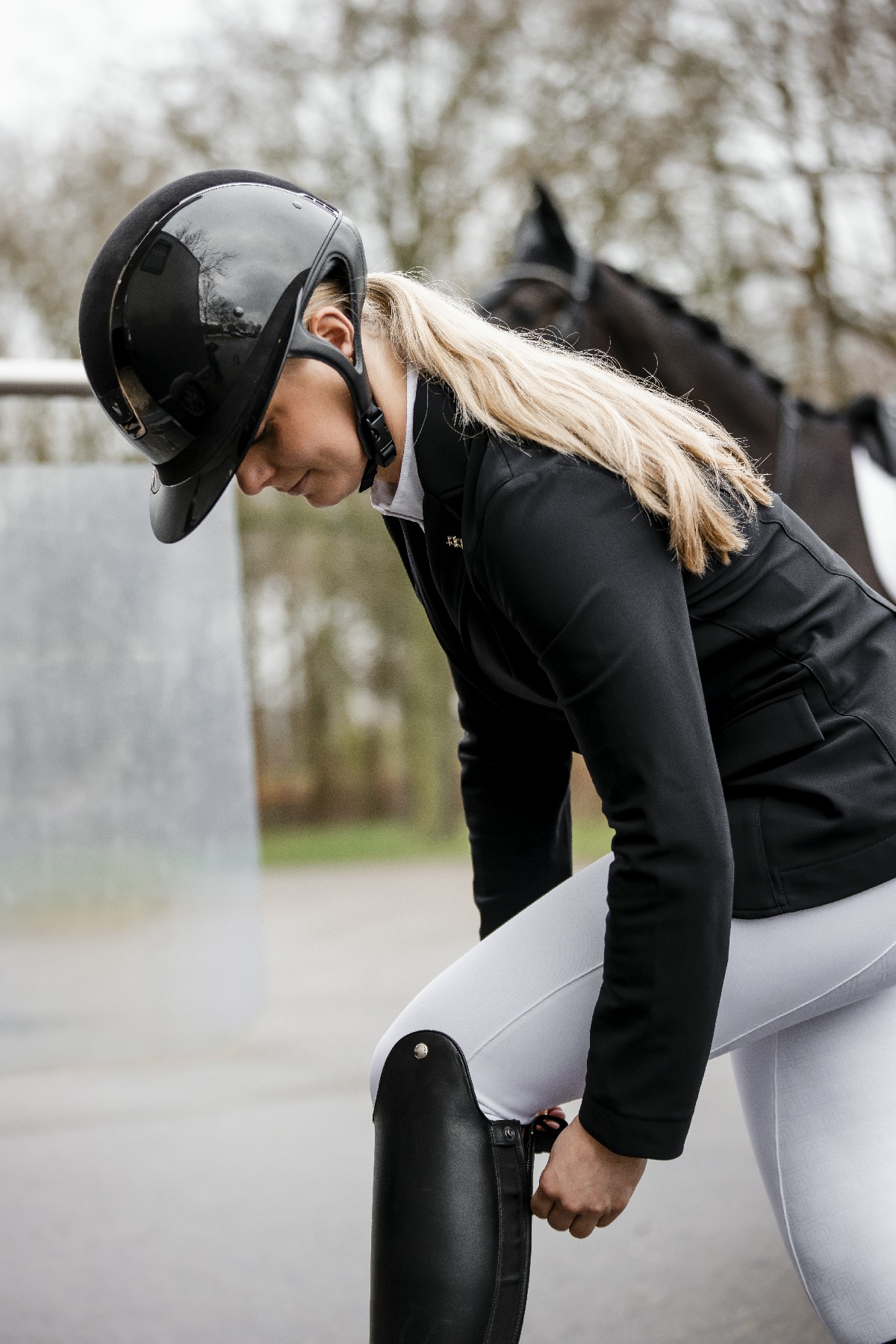 Calça Horseware AA Allora com assento completo Branco