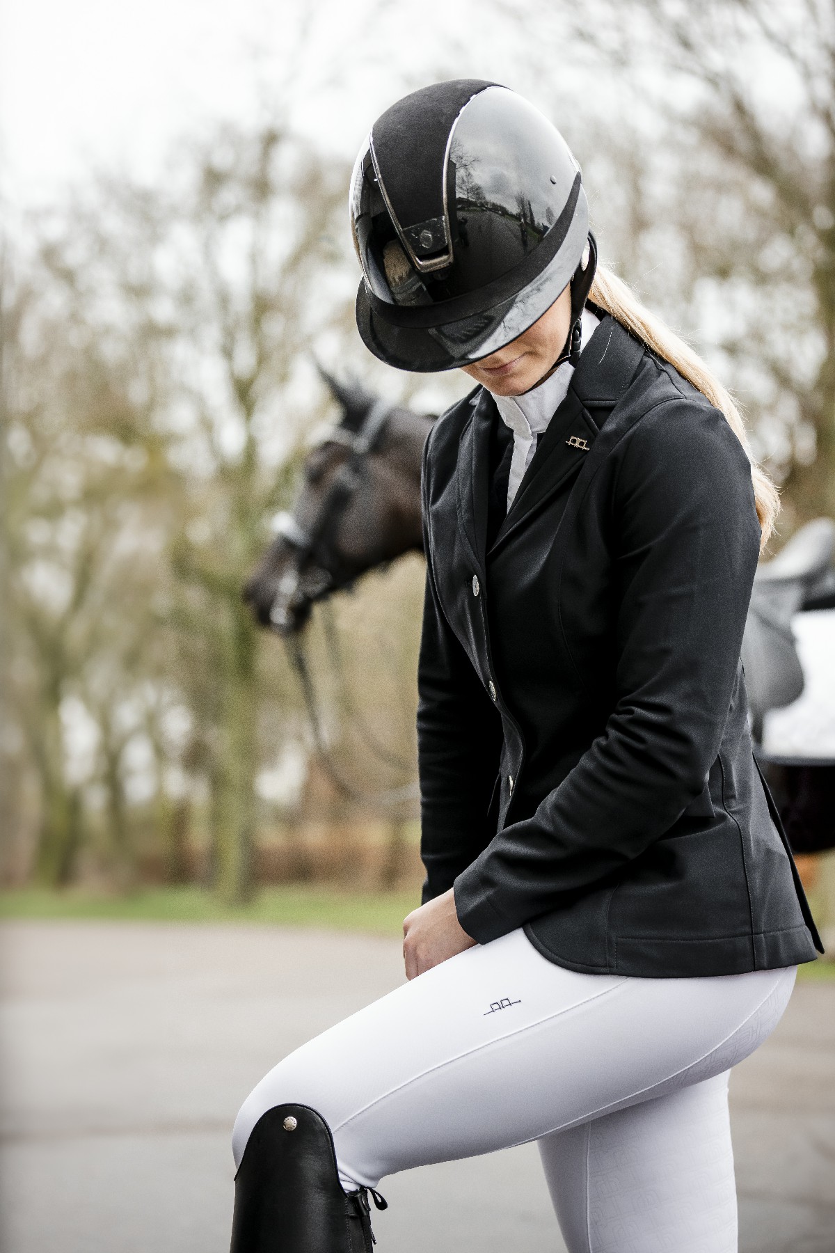 Calça Horseware AA Allora com assento completo Branco