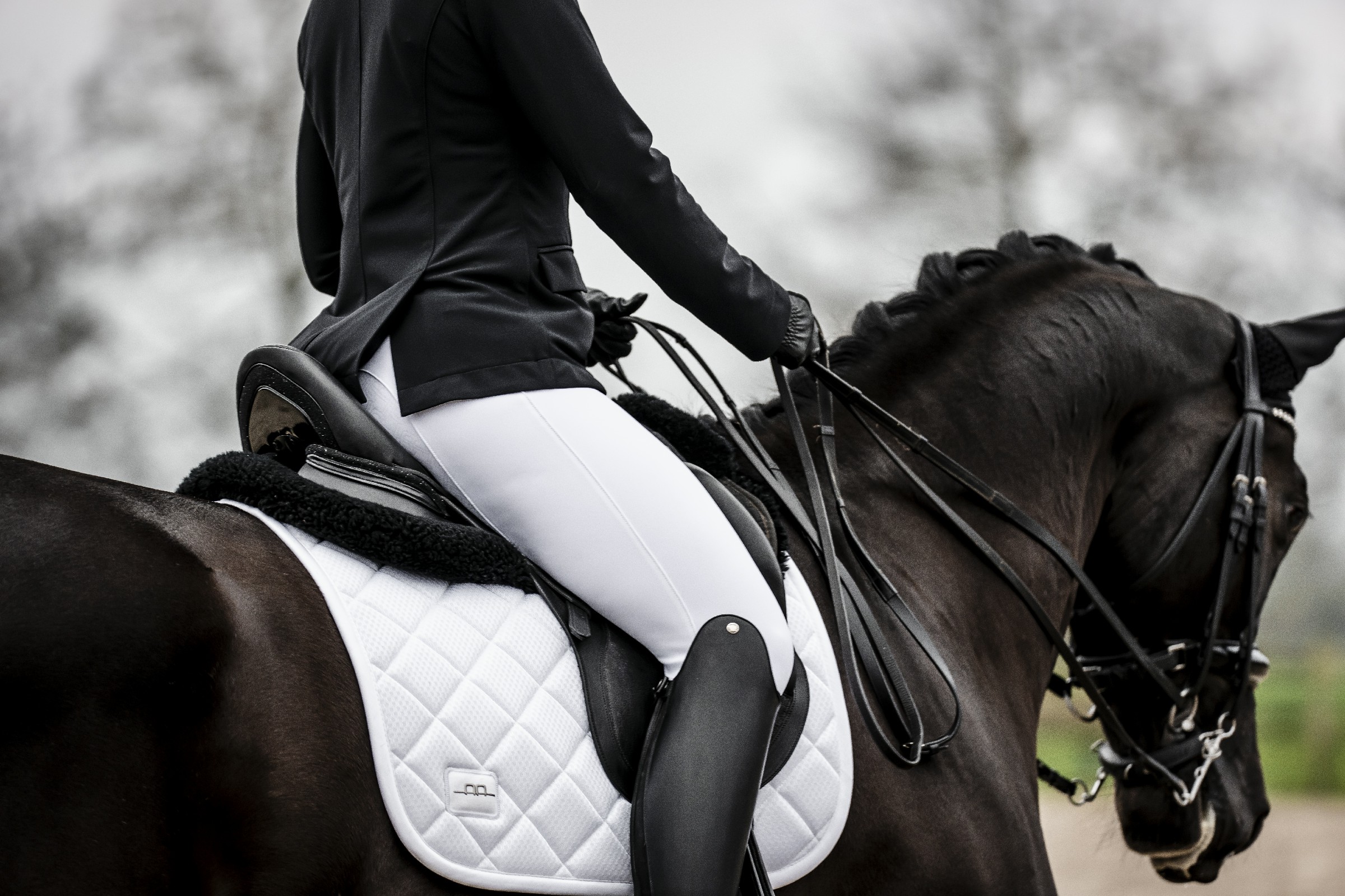 Calça Horseware AA Allora com assento completo Branco
