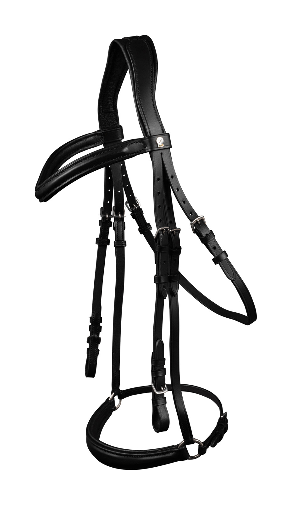 Bridão Waldhausen X-Line London muserola alemã Preto