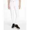 Calças de equitação com joelheiras de silicone Imogen - Branco
