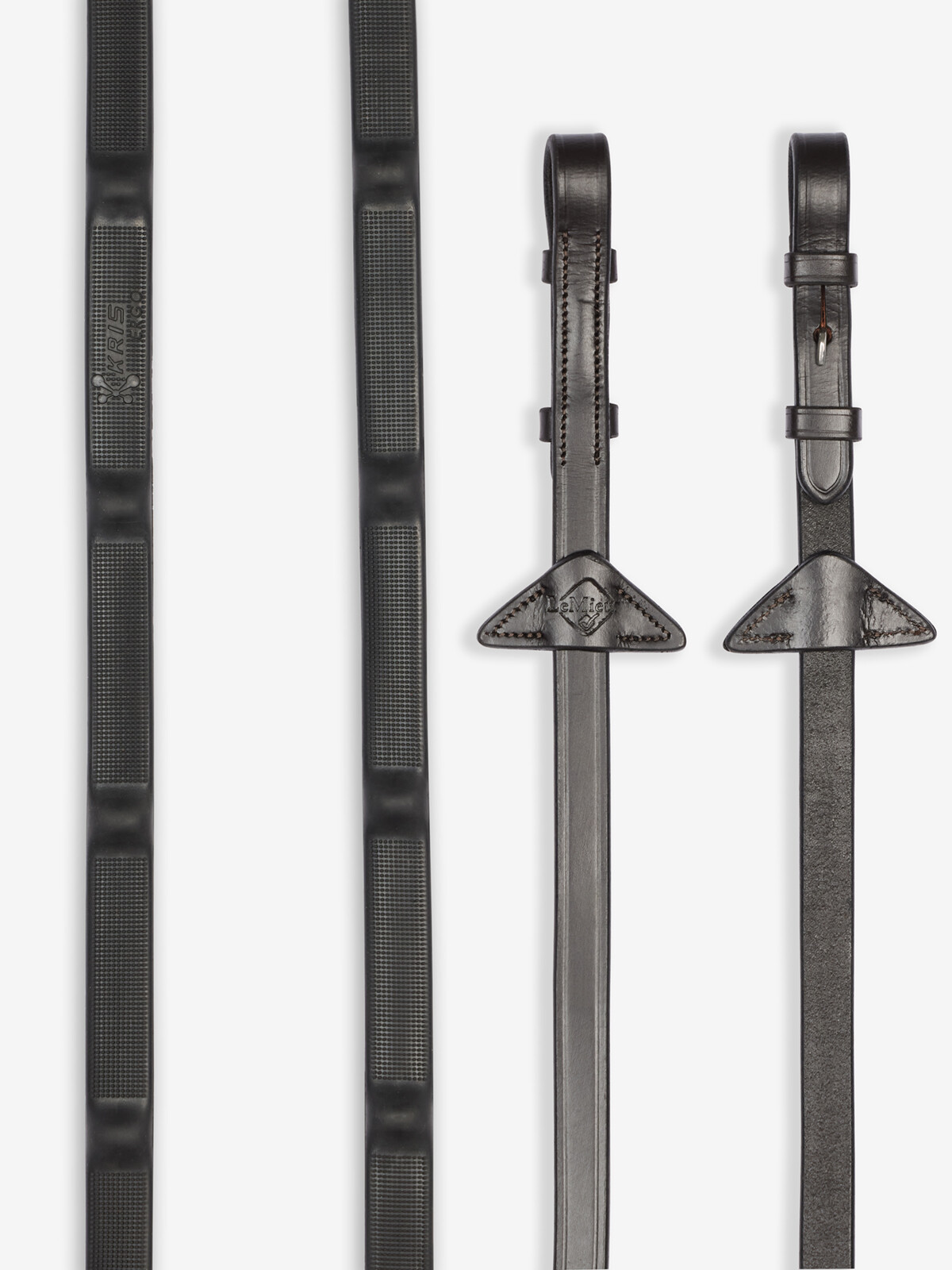 Rênes caoutchouc LeMieux Ergo Grip Preto Rênes caoutchouc LeMieux Ergo Grip Preto