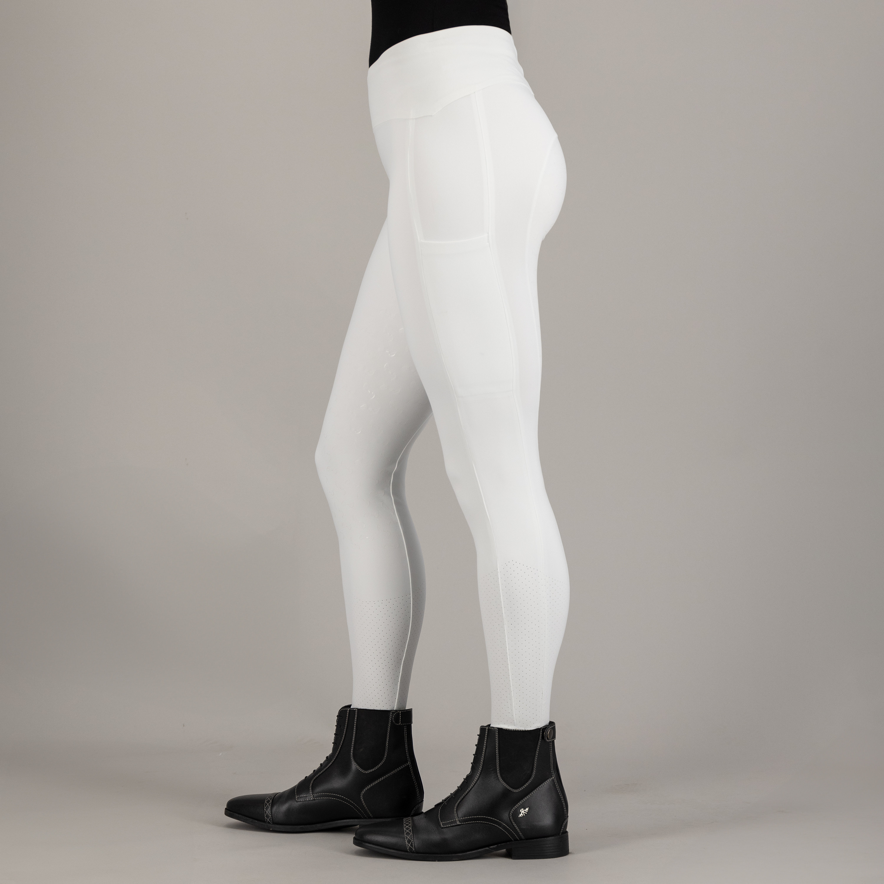 Legging de equitação Euro-Star Empower FullGrip Branco