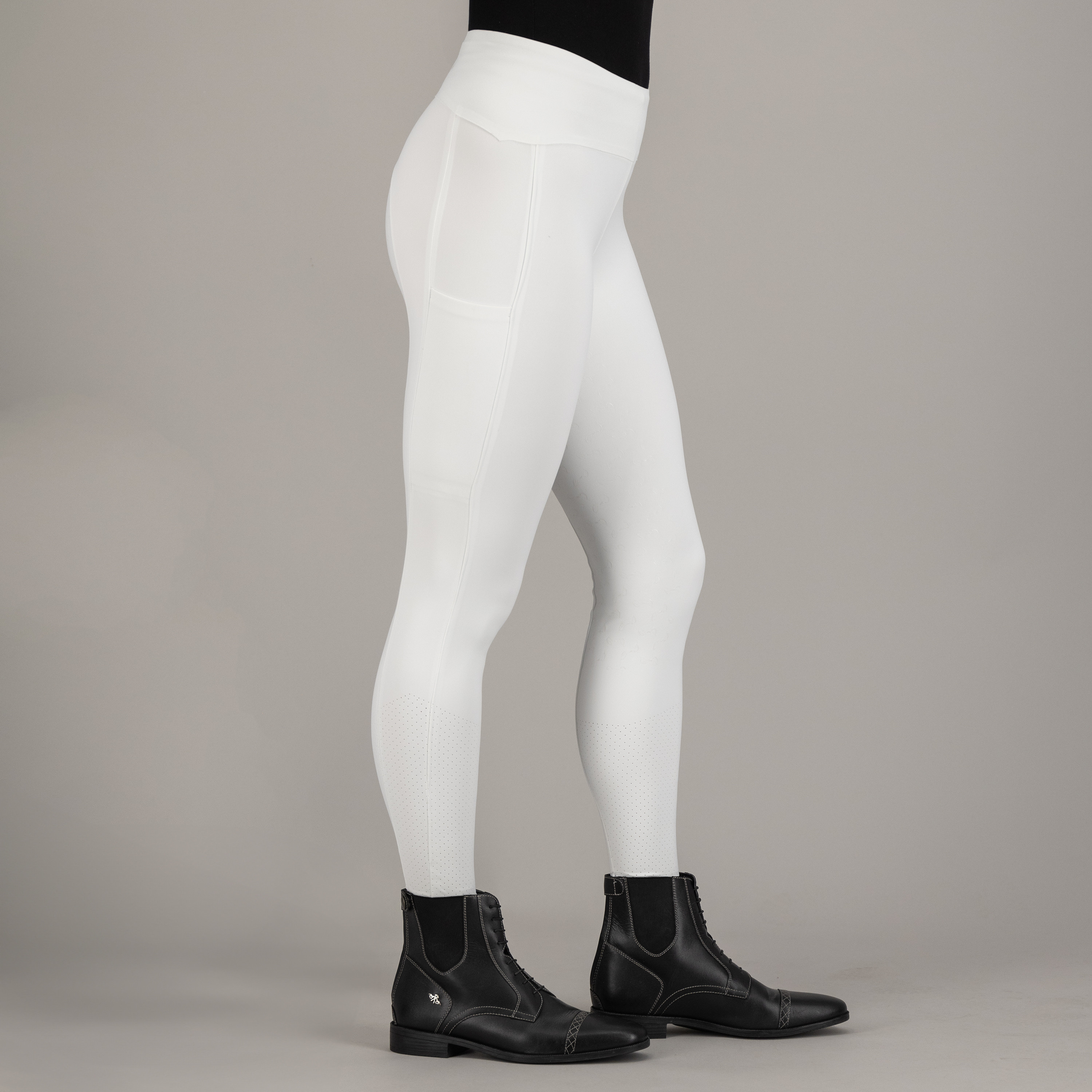 Legging de equitação Euro-Star Empower FullGrip Branco