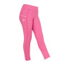 Legging justo para menina com grip e logótipo Equestro - Rosa castelo