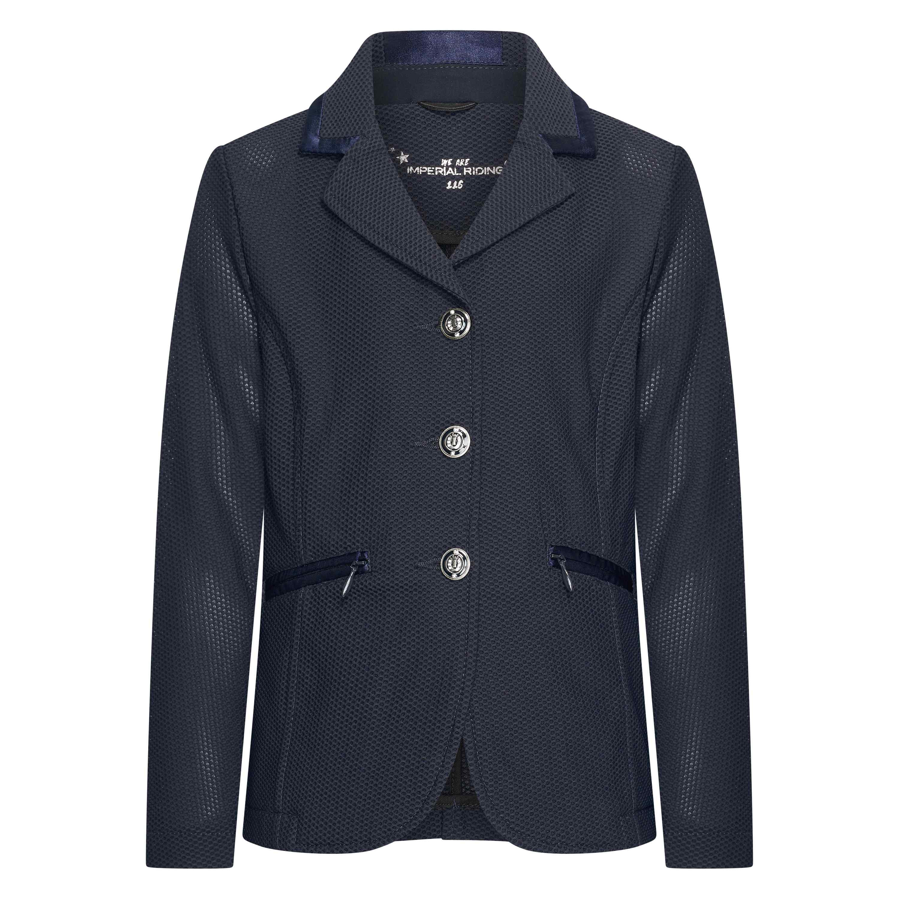 Casaco de competição Imperial Riding Kids Air Mesh Marinho Azul-marinho