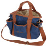 Bolsa de limpeza Zip Kerbl - Azul escuro / conhaque