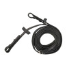 Rendas de borracha Stübben Slimline com gancho 18mm - Ébano prata