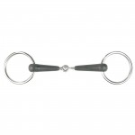 Mordida de filete simples com borracha e anéis Chantilly Horze