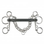 Mors Pelham de borracha curvo Horze