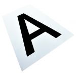 Conjunto de autocolantes com 12 letras para marcadores de adestramento La Gee