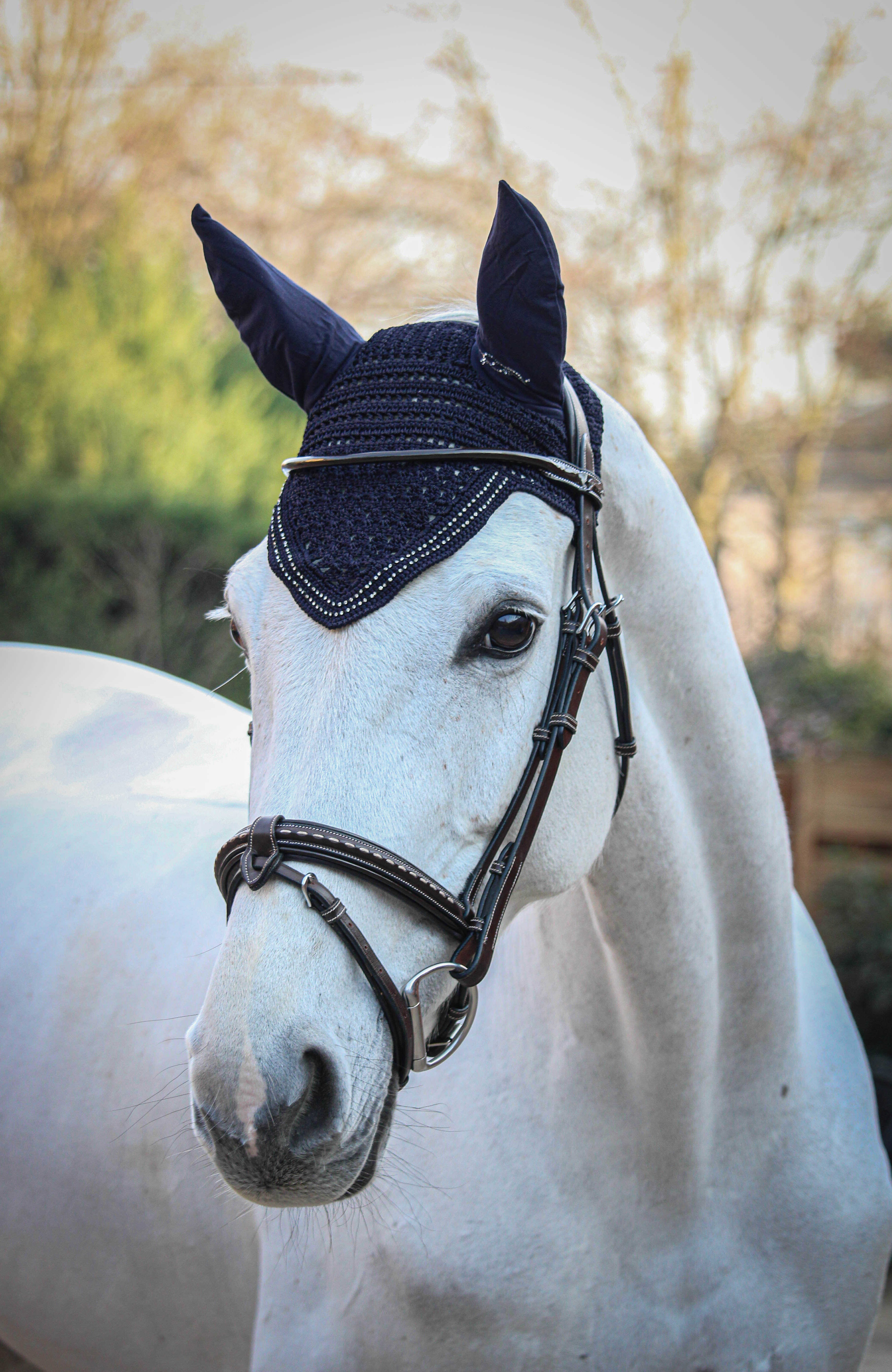 Touca para cavalos New Strass Pénélope Preto Touca para cavalos New Strass Pénélope Preto