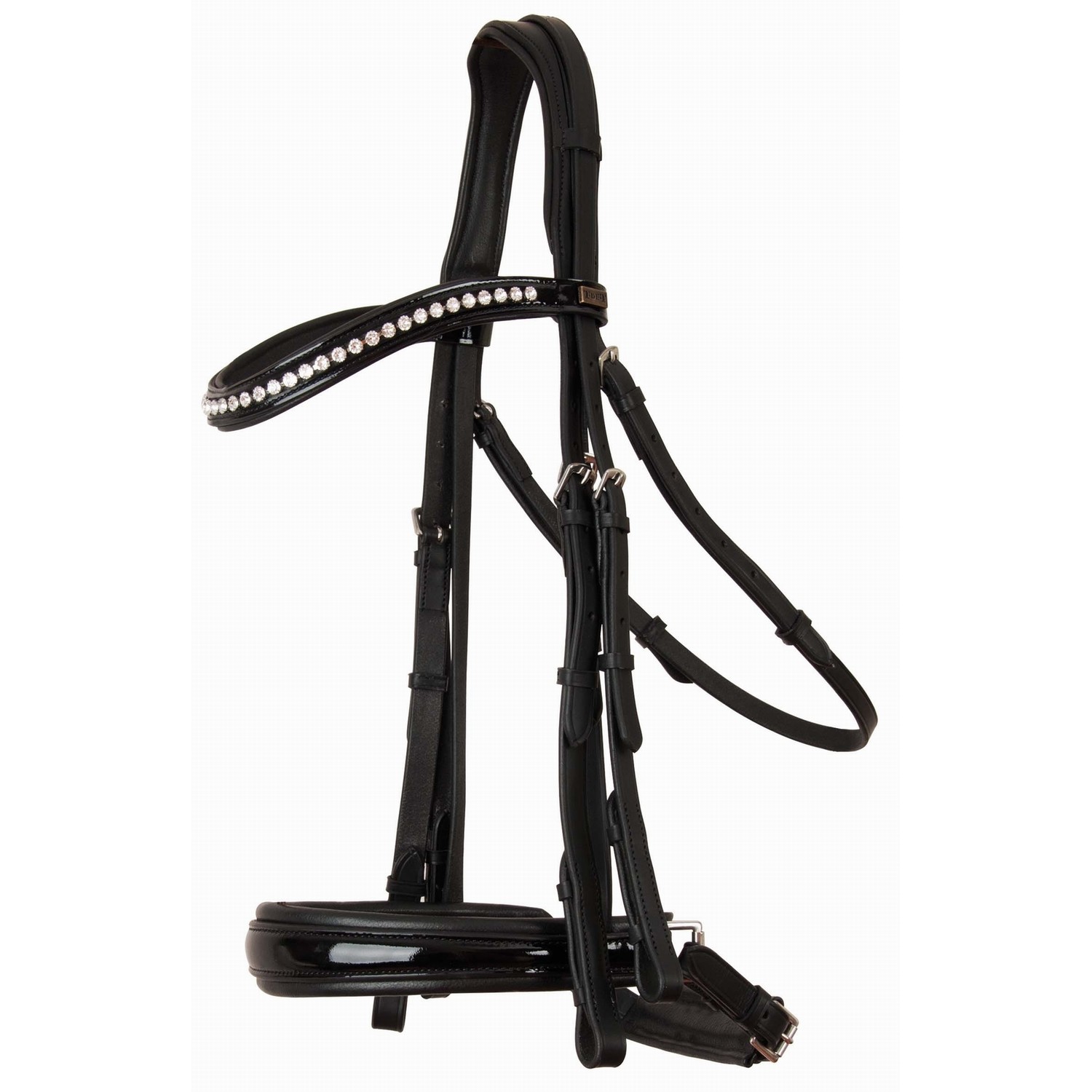 Bridão de adestramento em couro Cézanne T de T Preto