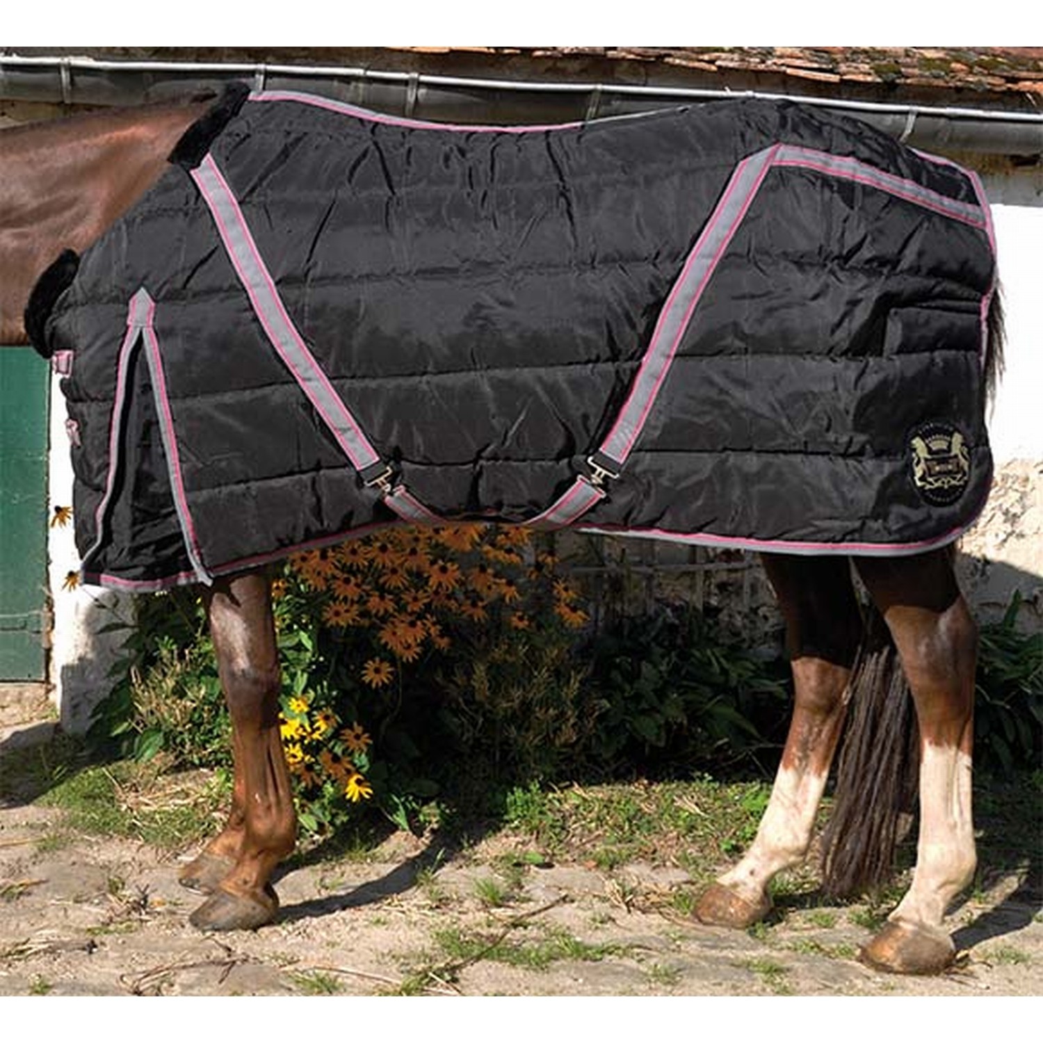 Cobertura de Box Stretch Neck® T de T 300g Preto / cinza