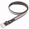Strassriem T de T - Havana escuro / branco