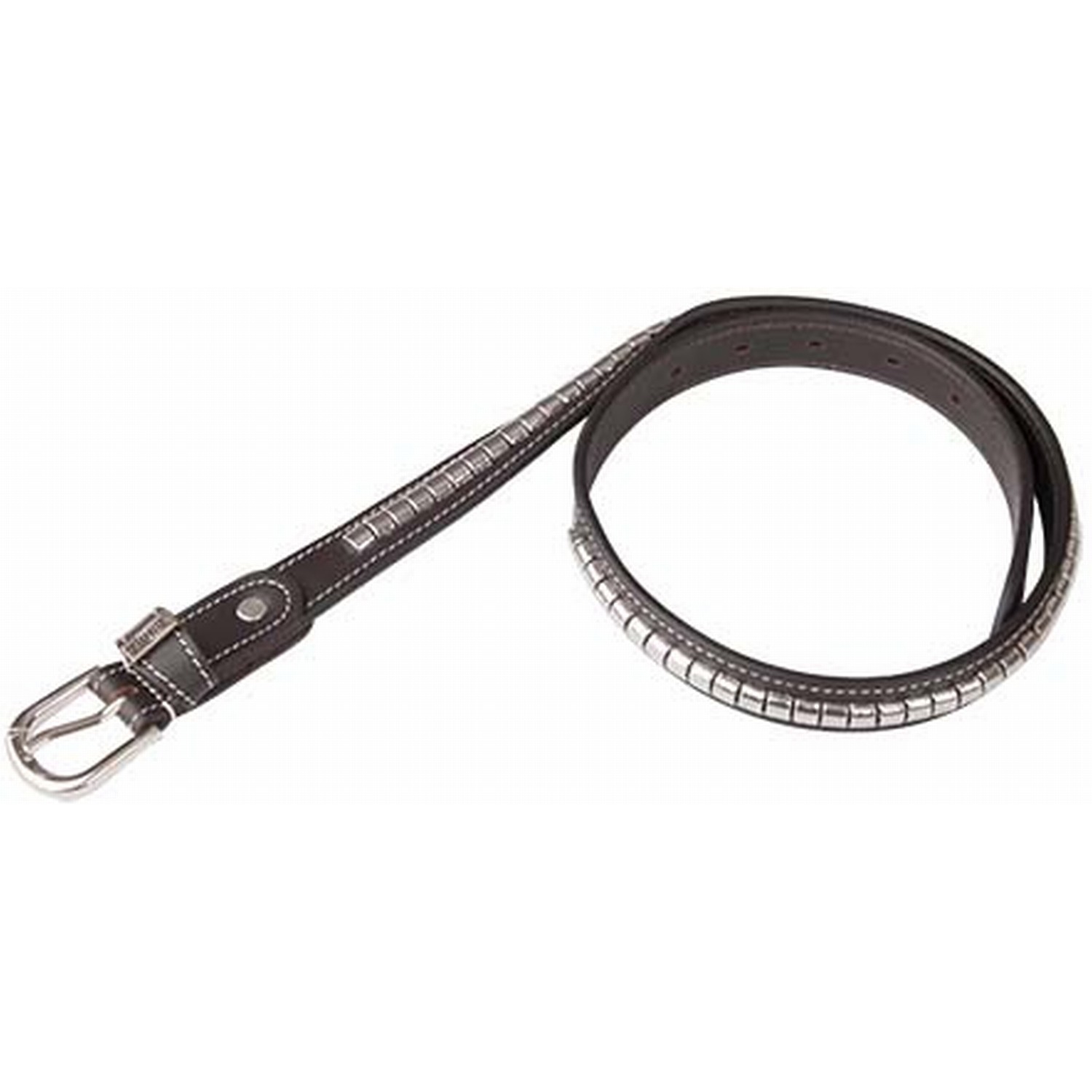 Clincher-riem T de T Havana escuro / branco Castanho