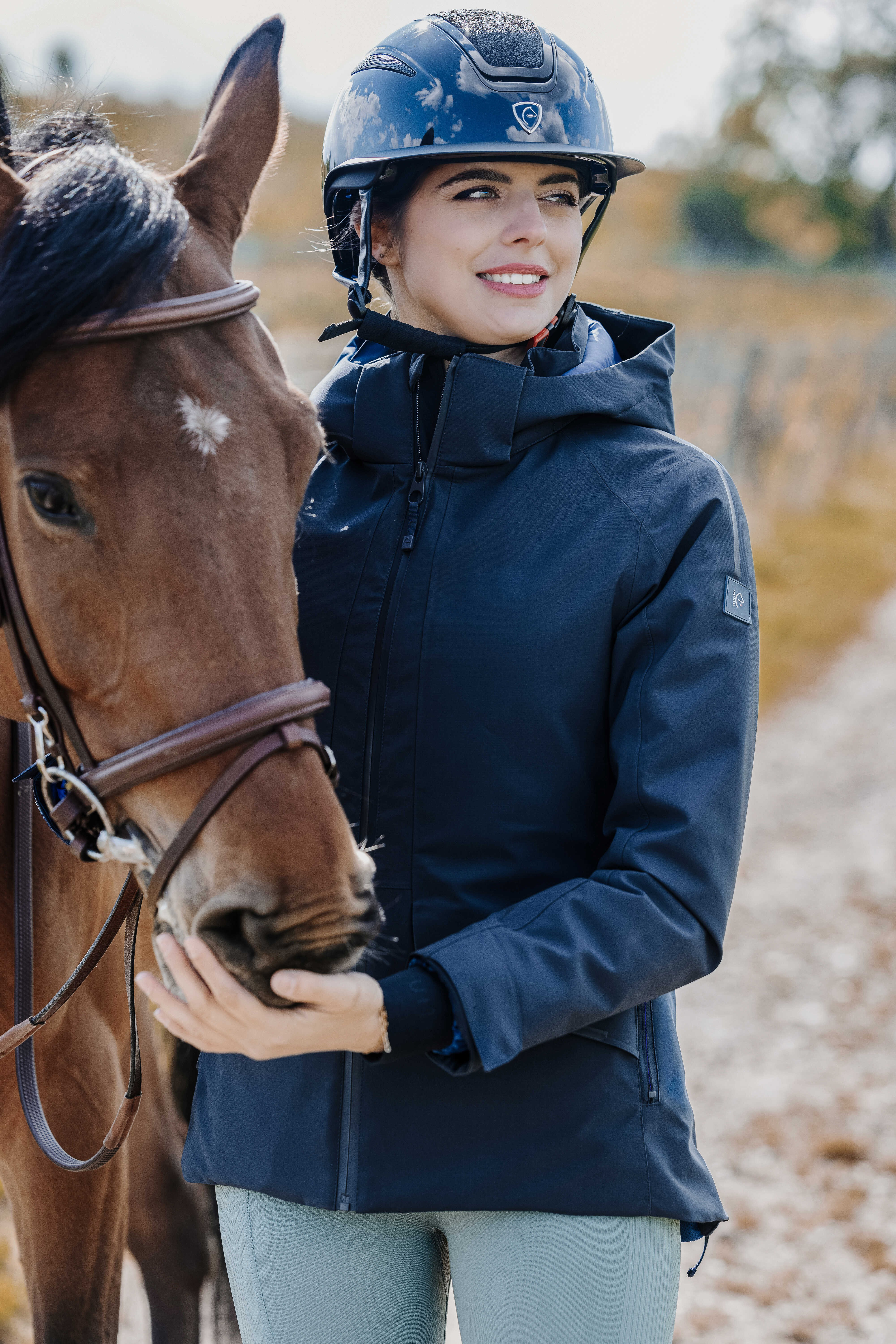 Parka Equithème Originals Maguy Marinho Azul-marinho