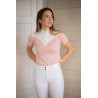 Polo de competição Pénélope Las Honey de mangas curtas - Rosa