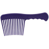 Pente de dentes largos P.V.C. HIPPOTONIC - Soft - Violeta