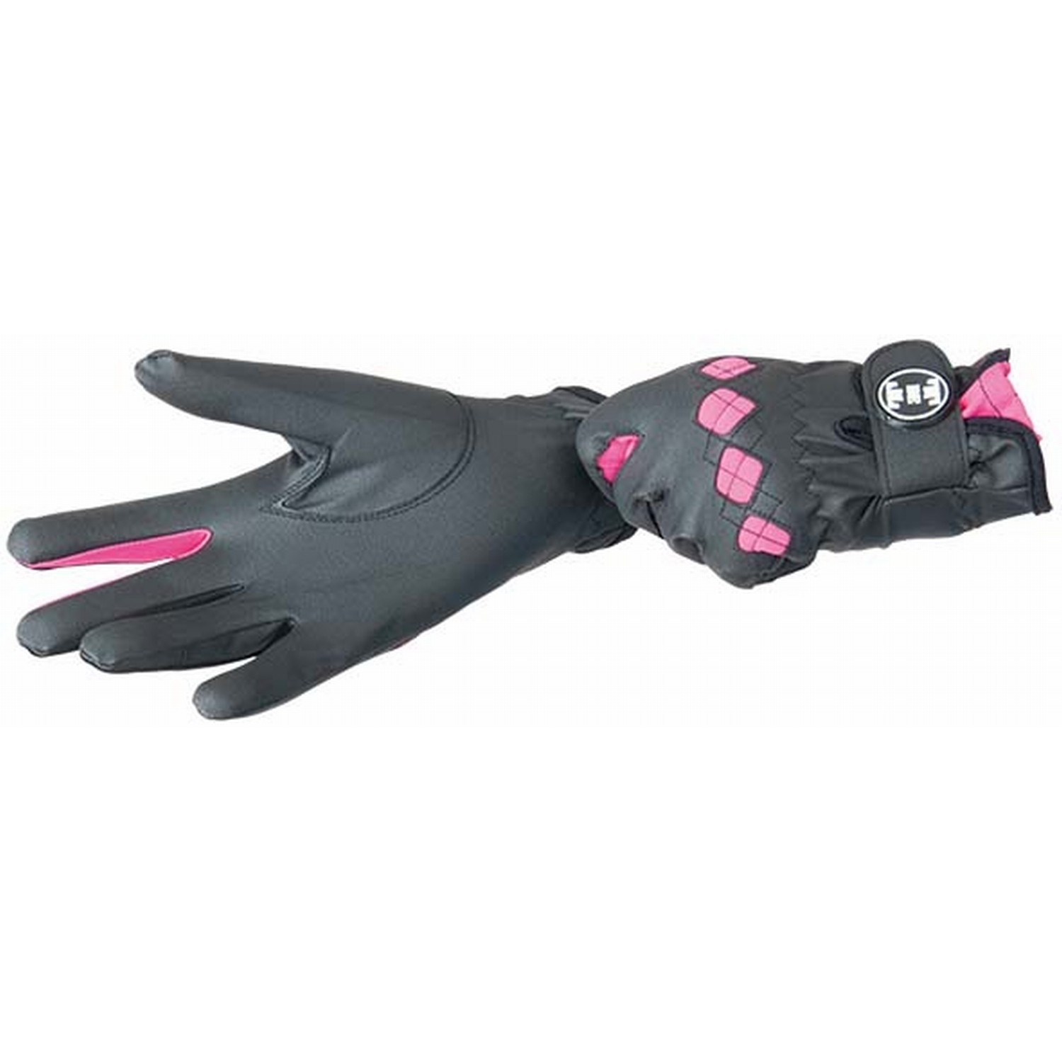 Luvas precisão T de T Preto / fúcsia