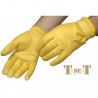 Luvas de camurça T de T - Dourado