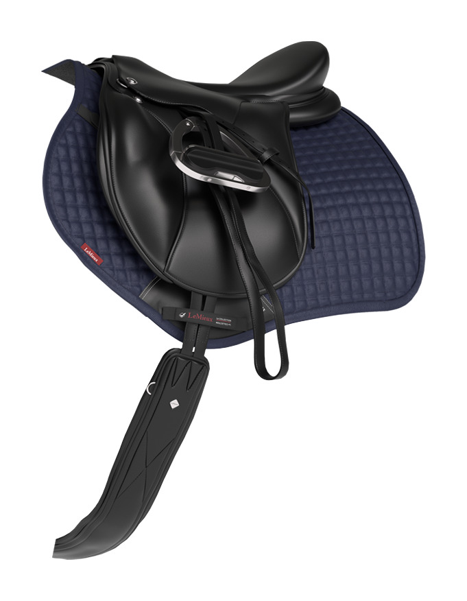 Tapete LeMieux Reflective Suede Close Contact Square Marinho Azul-marinho