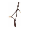 Caveçon etológico confortável + corda T de T - Marrom / bege