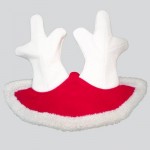 Touca de Natal com orelhas em forma de chifre de rena