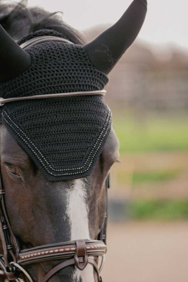 Touca para cavalos Pénélope Soundless Strass Preto