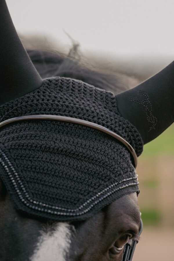 Touca para cavalos Pénélope Soundless Strass Preto