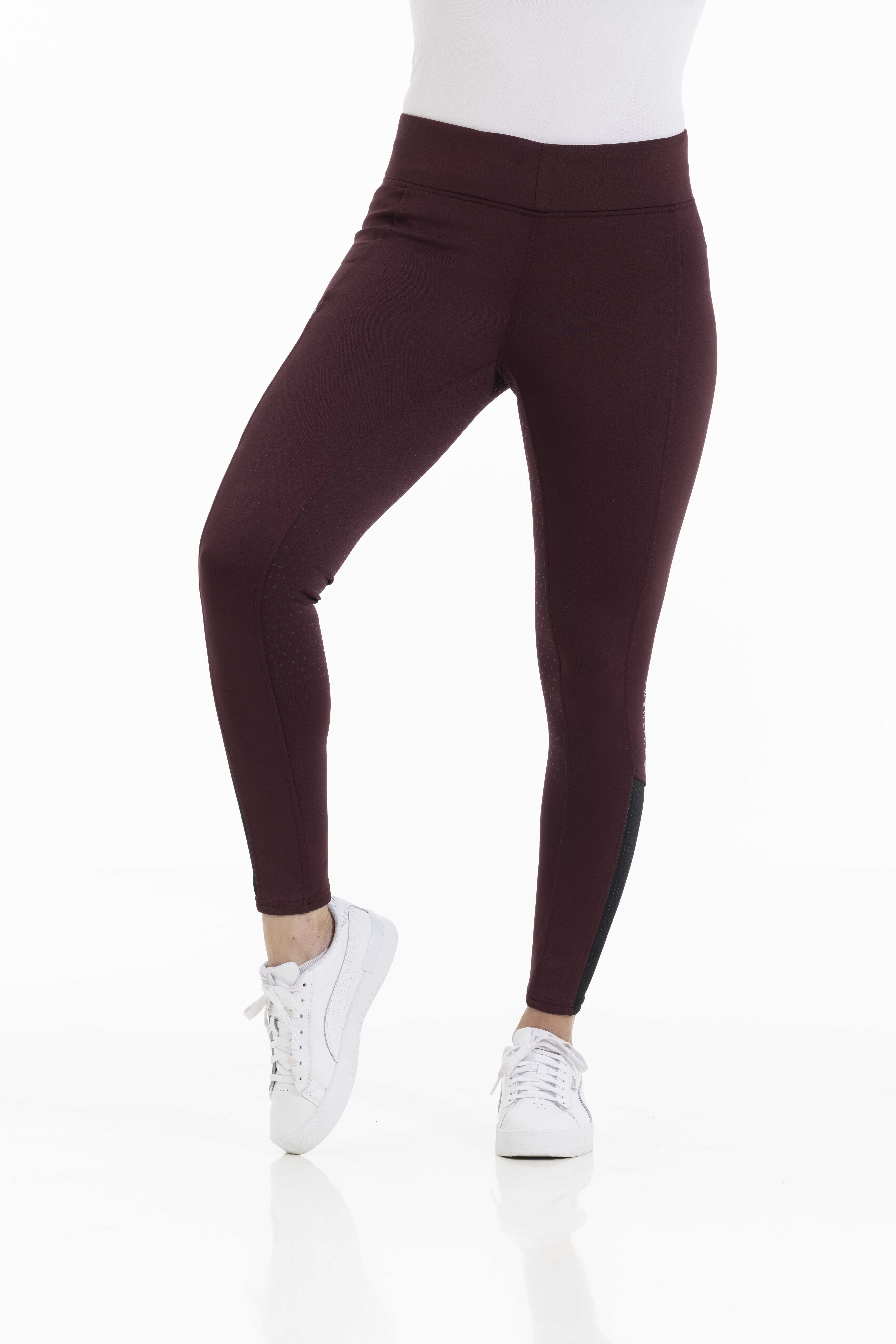 Calça Equithème Brigitte com fundo de silicone Bordéus Bordô Calça Equithème Brigitte com fundo de silicone Bordéus Bordô