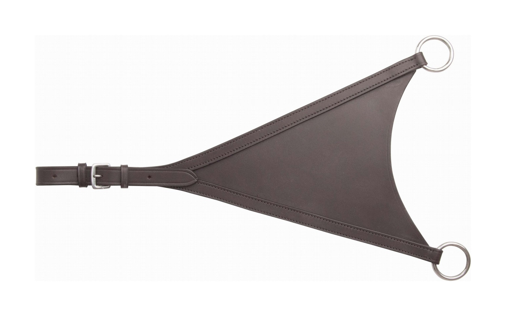 Forquilha de martingala completa em couro T de T Havana escuro Castanho