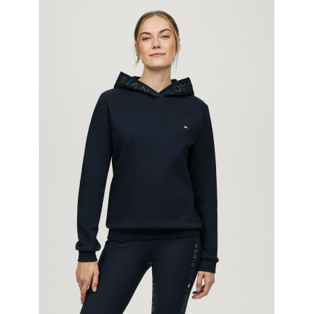 Sweat com capuz Tommy Hilfiger Equestrian Strass Laurens mulher