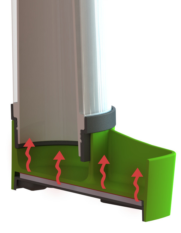 Bebedouro aquecido para pequenos animais NoFrost Superior 2.0 Kerbl Hobbyfarming Verde