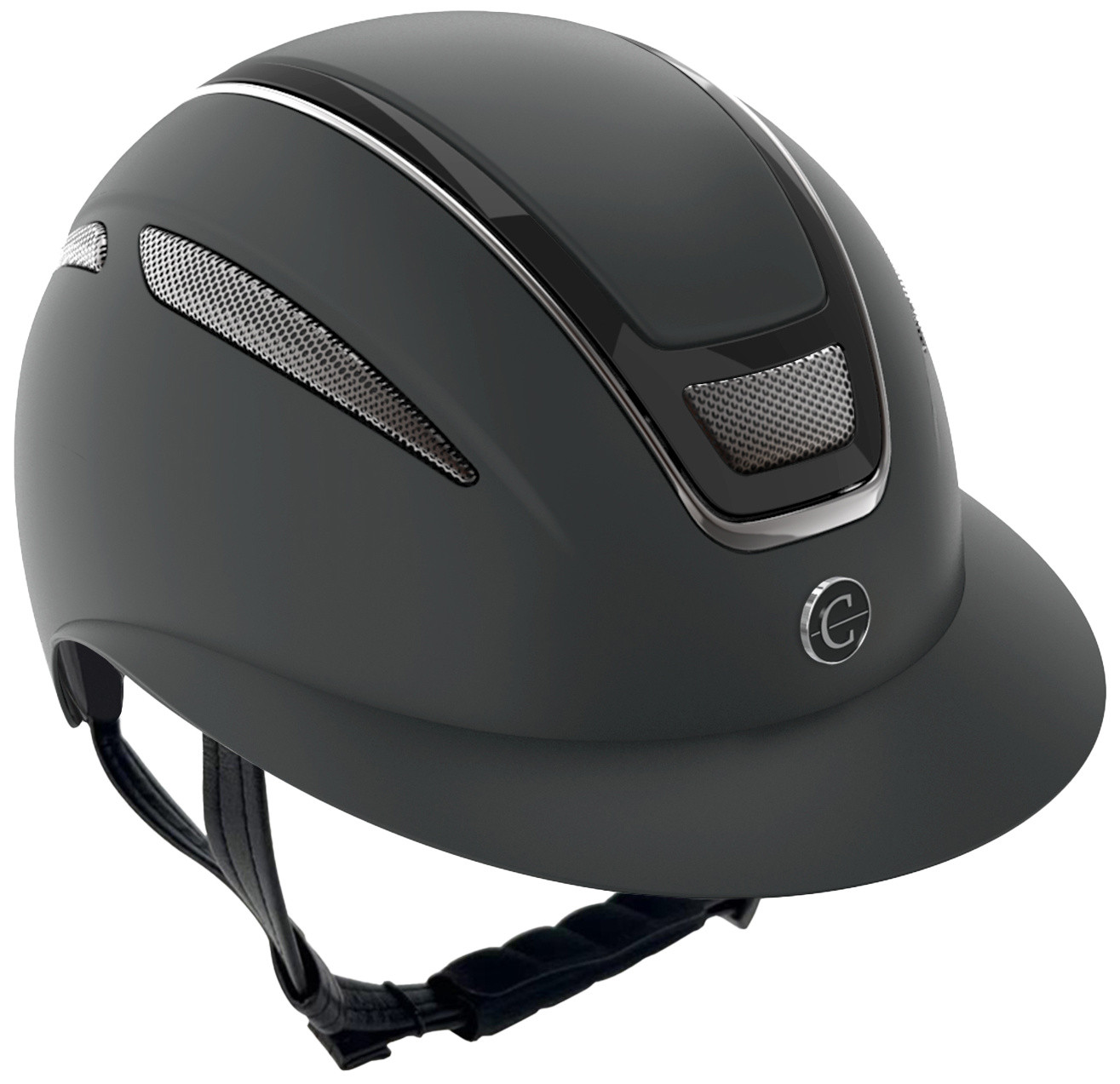 Capacete de equitação Elite Polo Covalliero Preto
