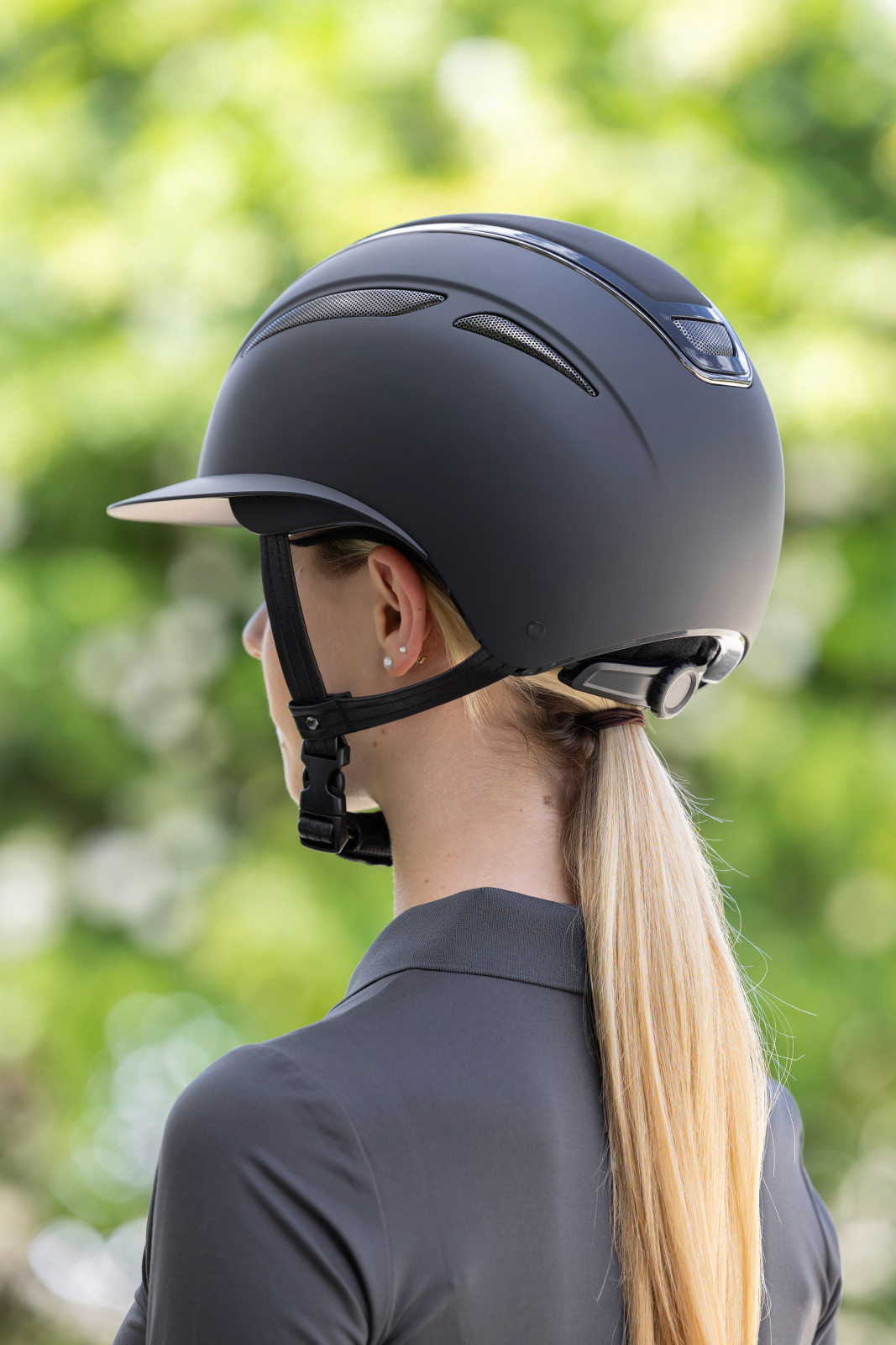 Capacete de equitação Elite Polo Covalliero Preto