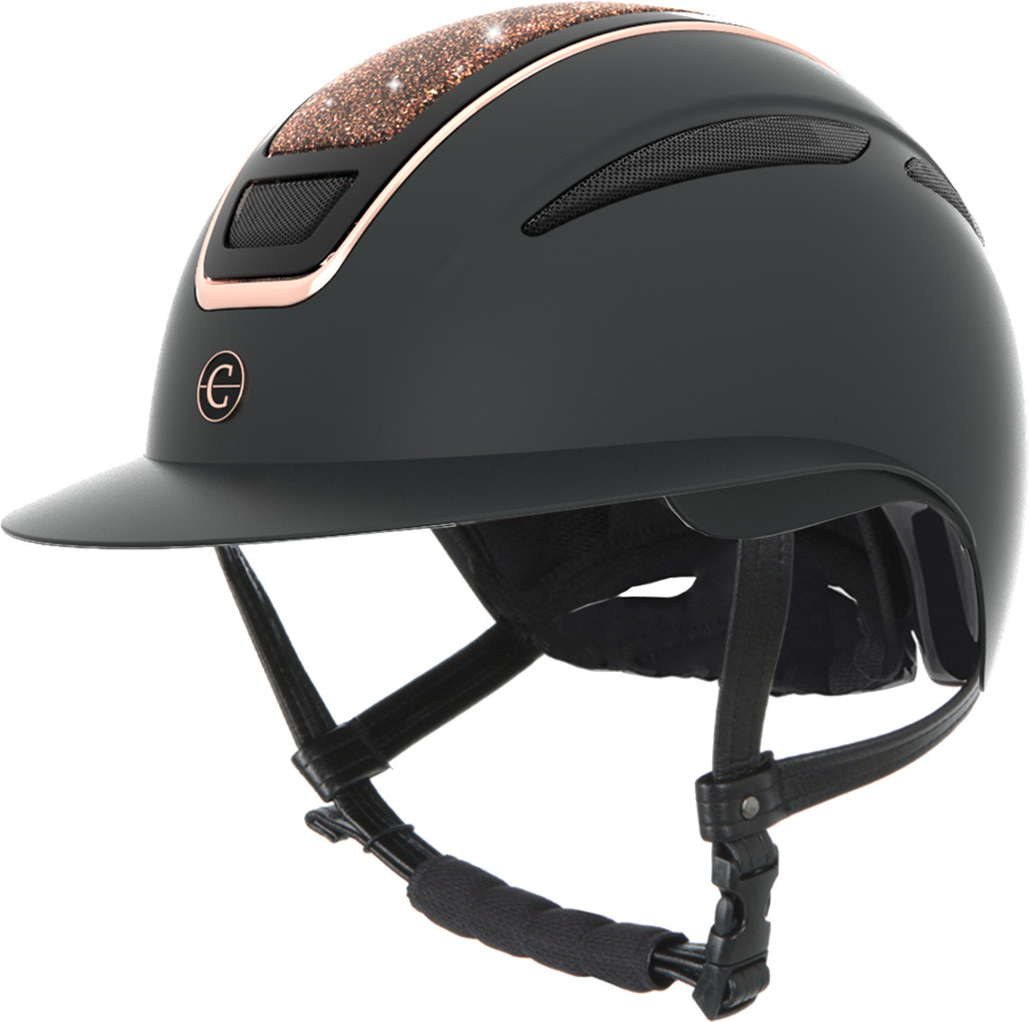 Capacete de equitação Elite Polo Covalliero Ouro rosé