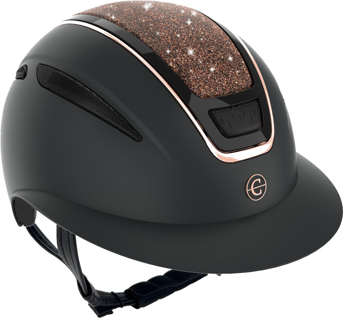 Capacete de equitação Elite Polo Covalliero Ouro rosé