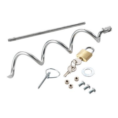 Kit antirroubo para caixa de bateria metálica Kerbl Hobbyfarming