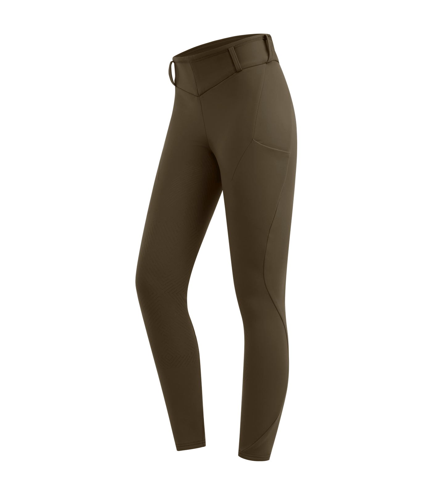 Legging térmico de equitação ELT Rena feminino Castanho verde