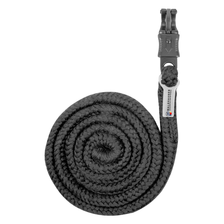 Longe de atar Plus Waldhausen com mosquetão antipânico e ferragens escuras