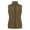Colete de lã polar ELT sem mangas Rotterdam feminino - Verde cáqui