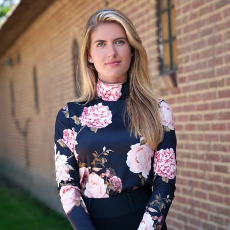 Camisola de gola alta Imperial Riding Flora para mulher