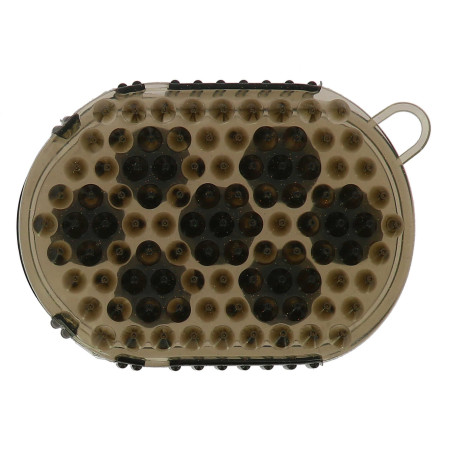 Luva dupla face para escovar e massagear