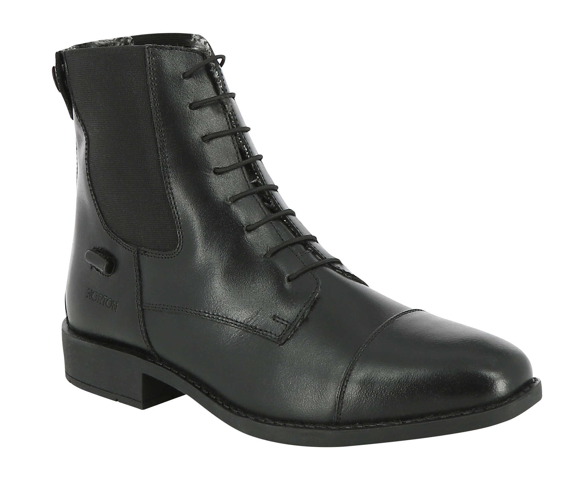 Botas Norton com cordões forradas Preto Botas Norton com cordões forradas Preto
