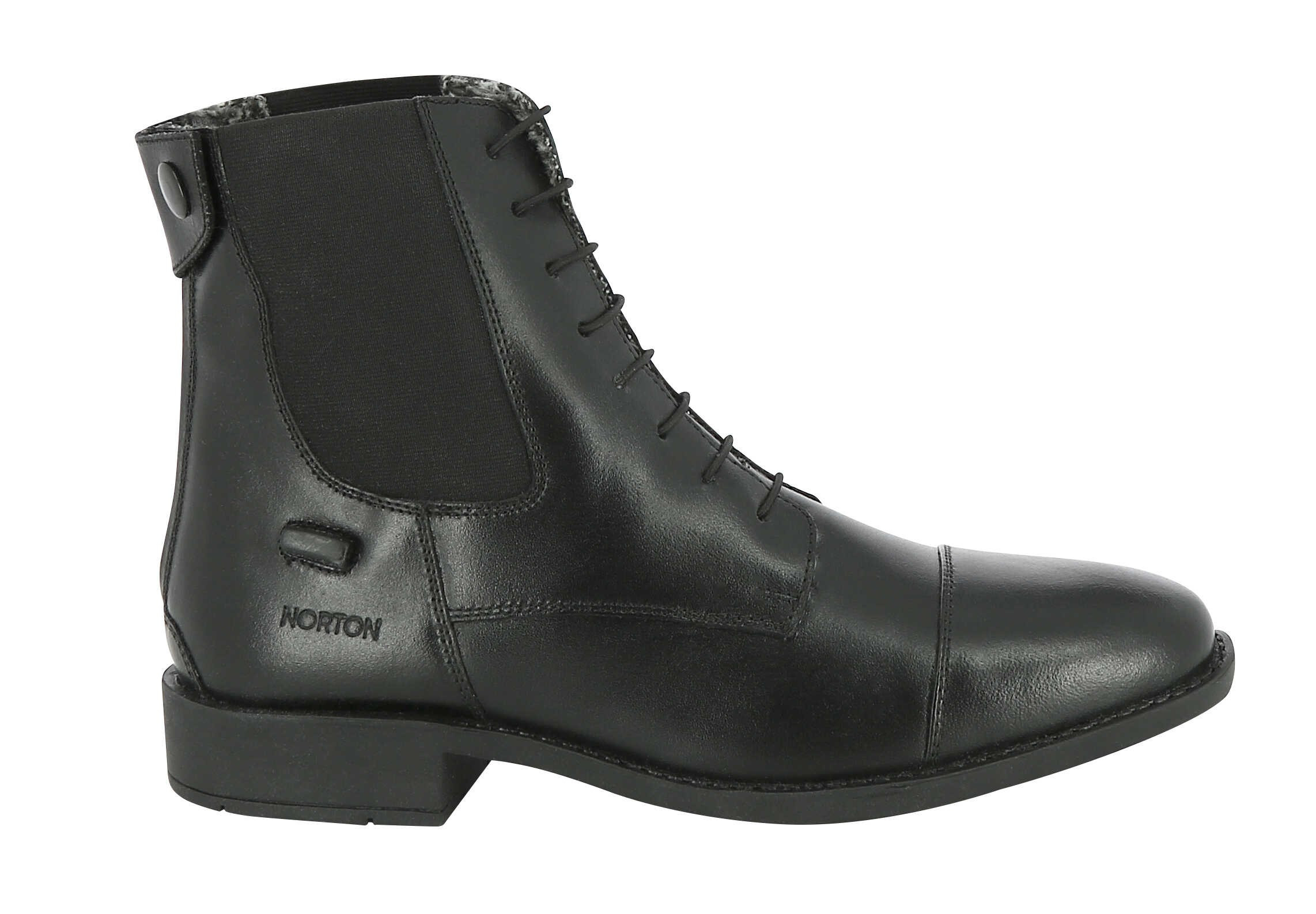 Botas Norton com cordões forradas Preto Botas Norton com cordões forradas Preto