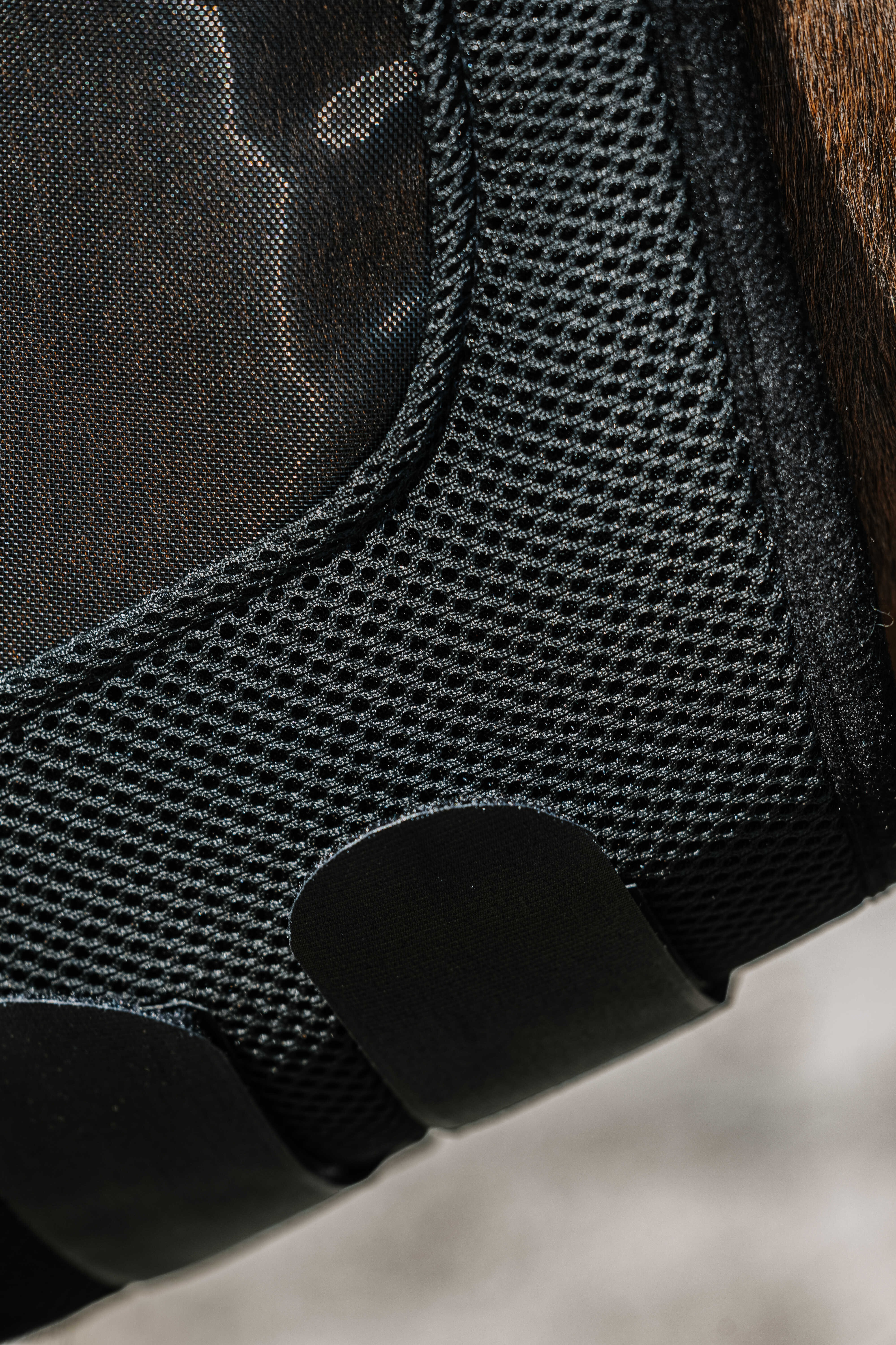 Máscara anti-moscas anti-UV Equithème Mesh S/O Preto