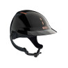 Capacete de equitação Naca Gravity XP - Preto ônix brilhante / ouro rosa