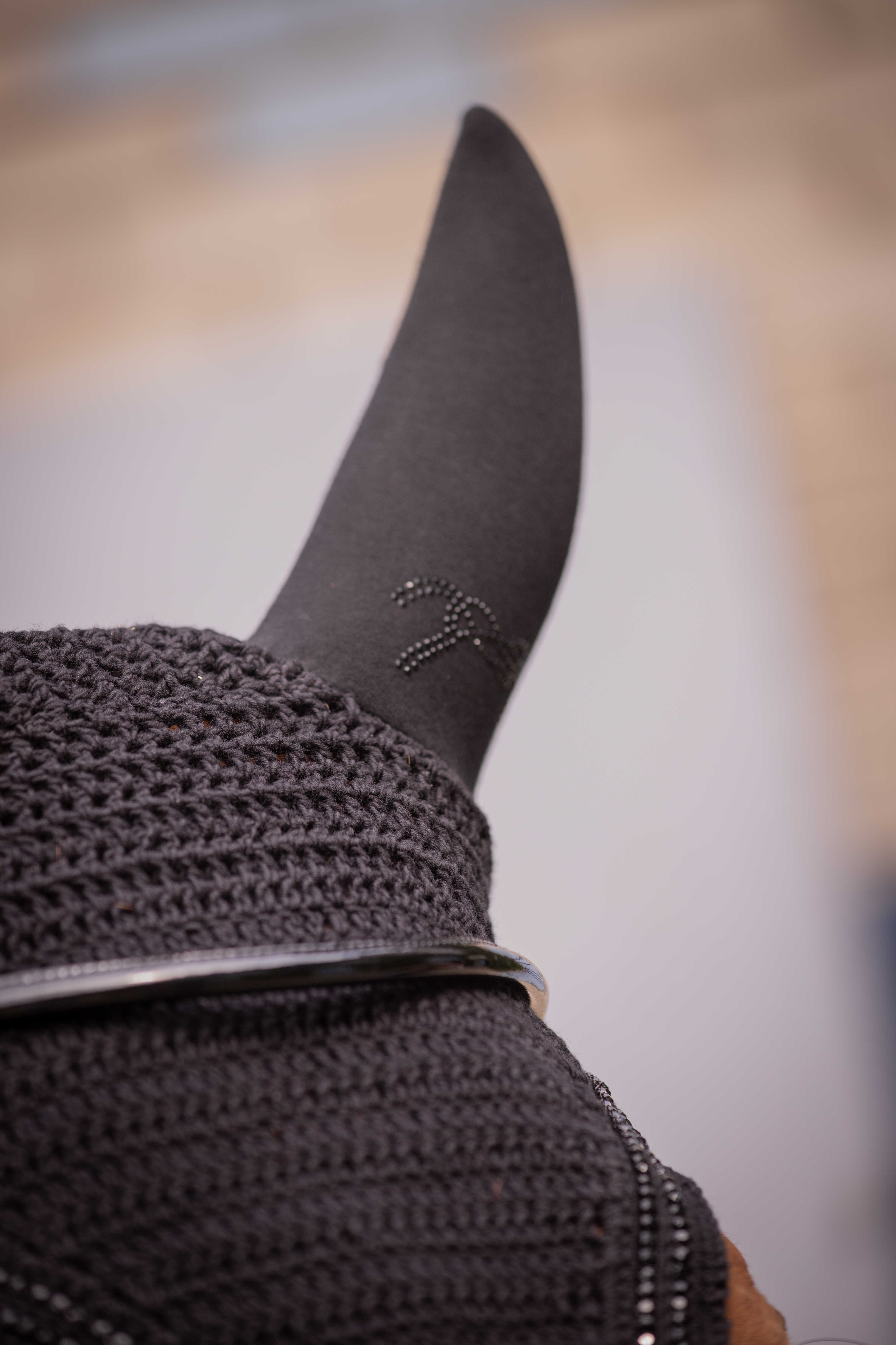 Touca para cavalos Pénélope Soundless Strass Preto